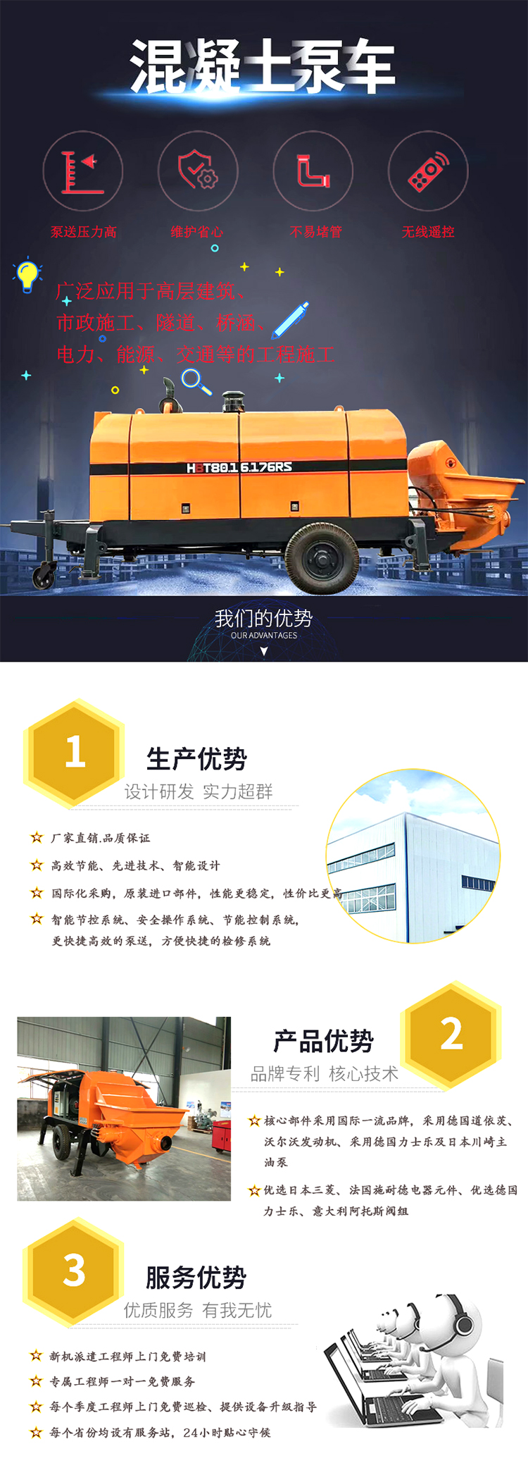 柴油拖泵、電機拖泵、拖泵、強制式拖泵、隧道拖泵、細(xì)石混凝土泵、砂漿泵、碎石泵、地泵